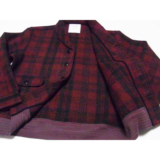 ウエアハウス WAREHOUSE バッファローチェック ウールジャケット 2217 C.C.C. LUMBER JACK JKT BUFFALO CHECK CCCランバージャックジャケット (レッド/ブラック)｜cream05｜05