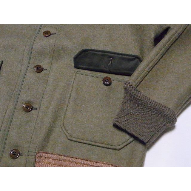 ウエアハウス WAREHOUSE A-1 スタイル ウールジャケット 2233 A-1 STYLE WOOL JACKET ウール トップメルトン (ODグリーン)の画像