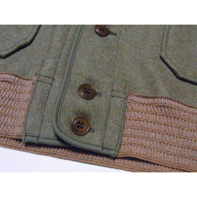 ウエアハウス WAREHOUSE A-1 スタイル ウールジャケット 2233 A-1 STYLE WOOL JACKET ウール トップメルトン (ODグリーン)の画像