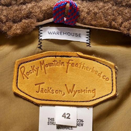 ROCKY MOUNTAIN[ロッキーマウンテン]×WAREHOUSE[ウエアハウス] ナイロン クリスティーダウンベスト 2235 NYLON CHRISTY DOWN VEST ダウンベスト (ブラック)の画像