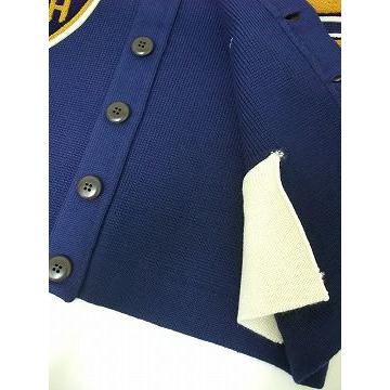 WHITESVILLE Whitesville[ホワイツヴィル] レタードカーディガン 