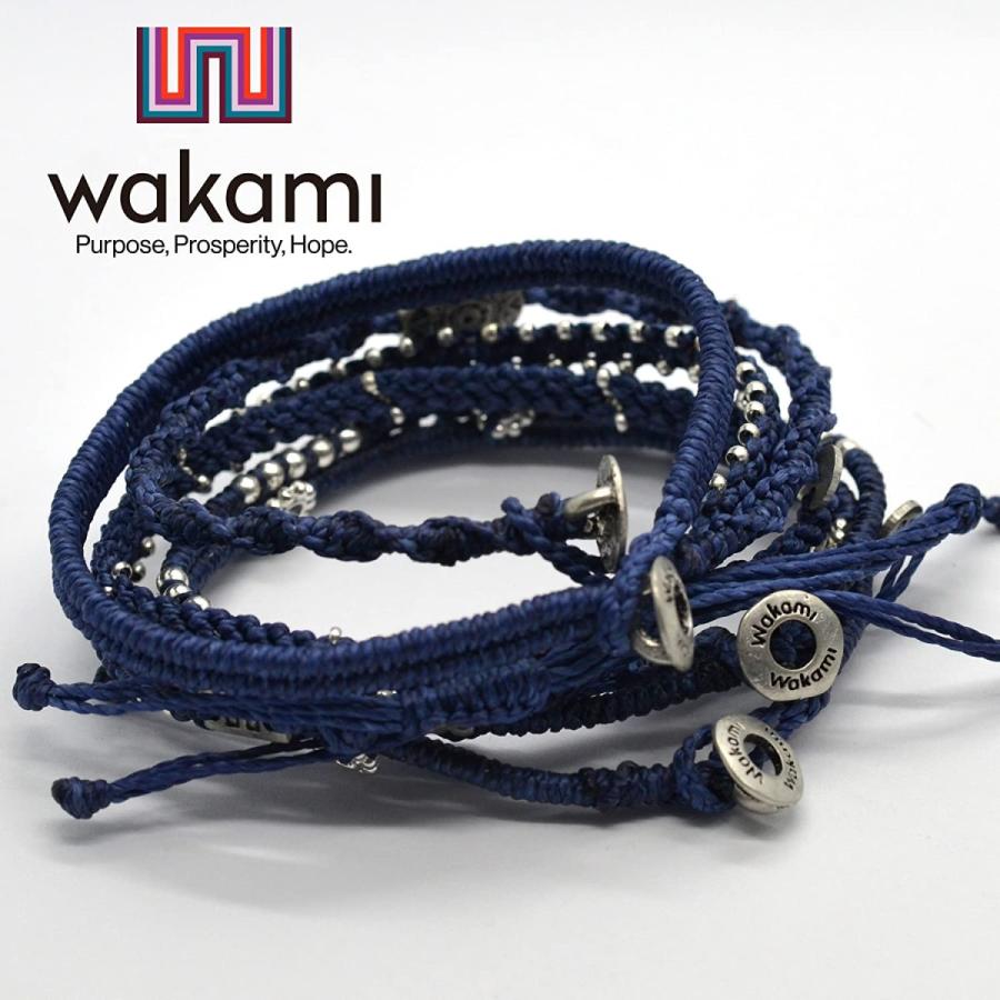 [wakami] ワカミ ブレスレット Earth 7 Strand navy WA-BC18009 ブルー ユニセックス｜creao｜02