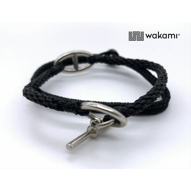 [wakami] ワカミ ブレスレット 2strand ancor bracelets WA20020 black ブラック ユニセックス 水に強い｜creao｜02