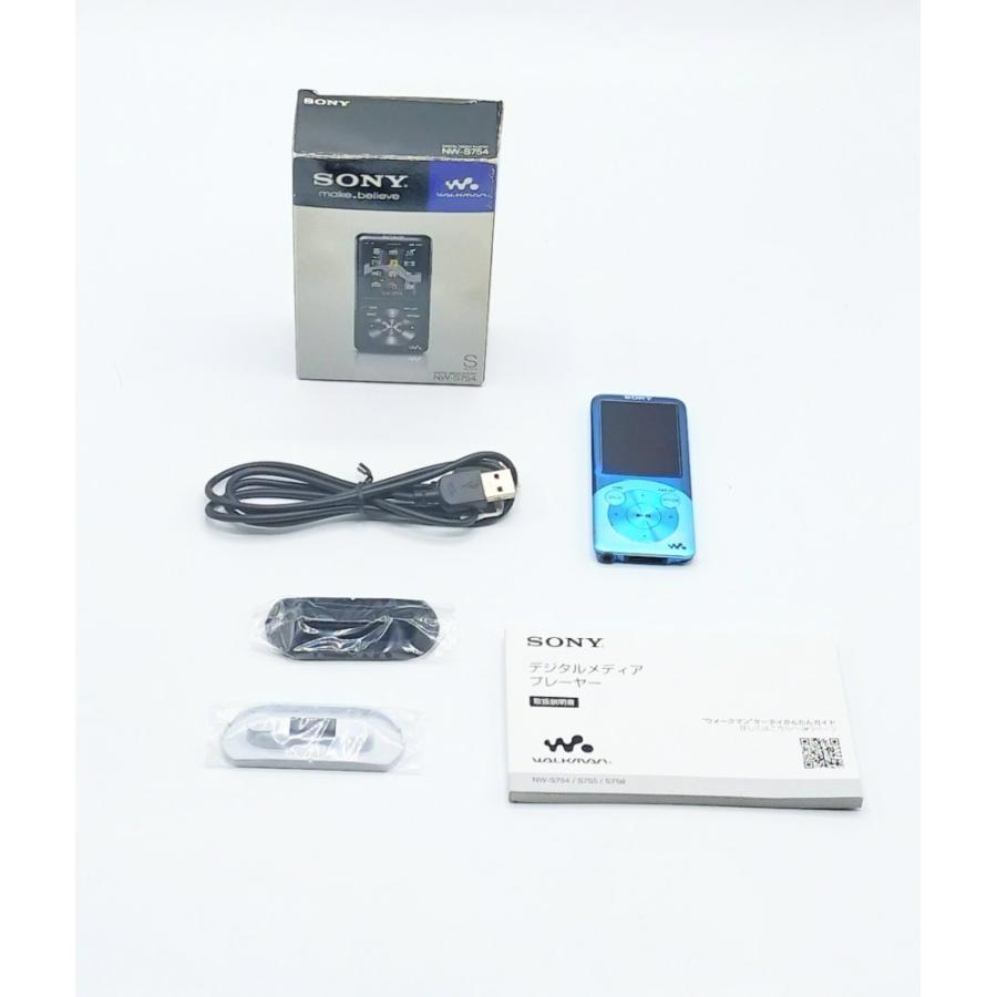 中古 SONY ウォークマン Sシリーズ 8GB ブルー NW-S754/L