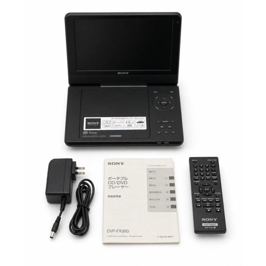 【中古】SONYソニー 9V型 ポータブルDVDプレーヤー DVP-FX980 中古 動作確認済】 ソニー 9V型 ポータブルDVDプレーヤー ブラック DVP