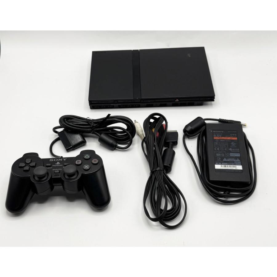 中古 動作確認済】 PlayStation 2 チャコール・ブラック (SCPH-79000CB