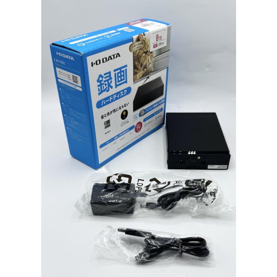【未使用品】I-O DATA 外付けハードディスク 8TB (HDD-UT8K) 中古 動作確認済】 アイ・オー・データ IODATA HDD-UT8K (ブラック