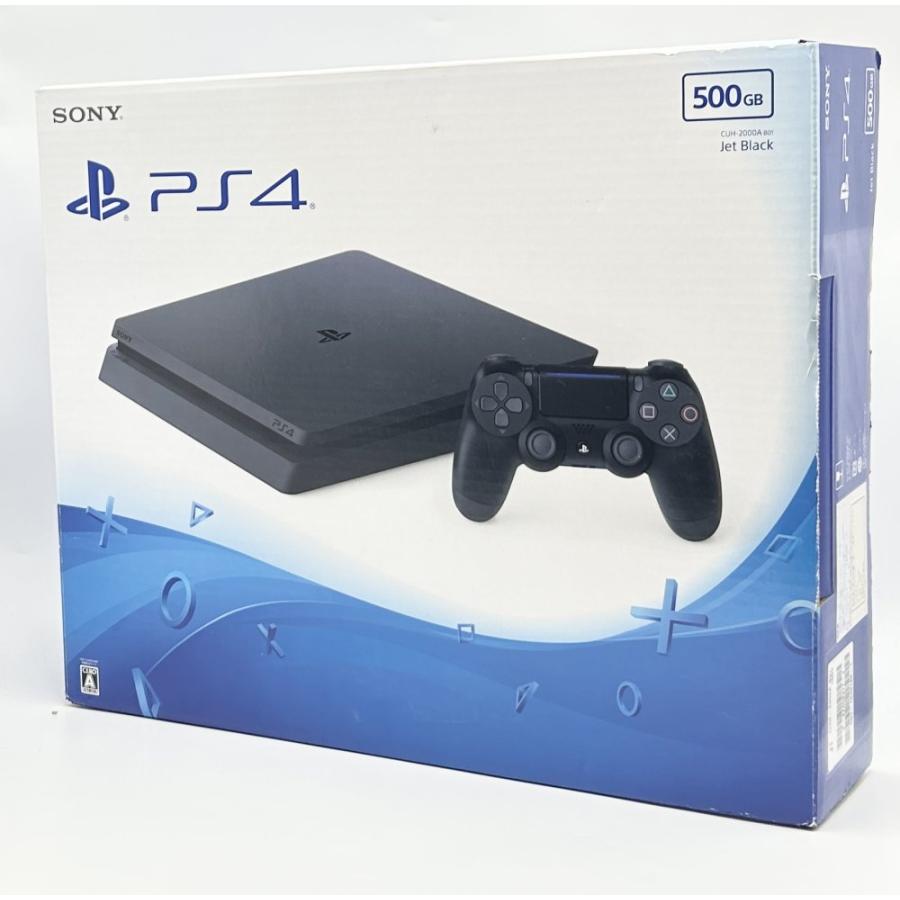 プレステ4 中古品　500GB 中古 PlayStation 4 ジェット・ブラック 500GB(CUH-2000AB01