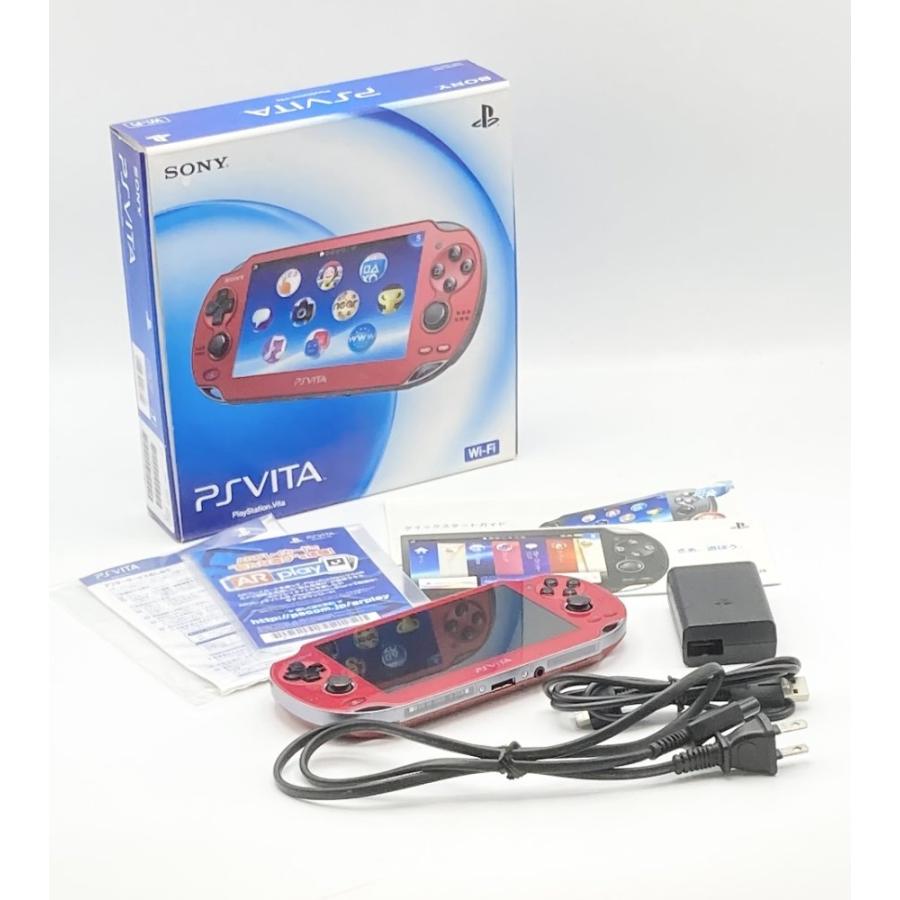 中古 PlayStationVita Wi-Fiモデル コズミック・レッド (PCH-1000 ZA03