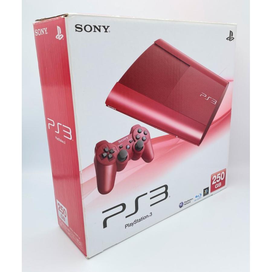 中古 動作確認済】PlayStation3 250GB ガーネット・レッド