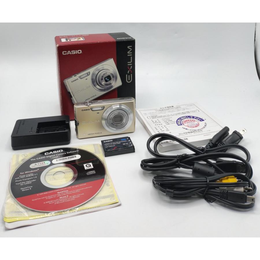 中古 動作確認済】 CASIO デジタルカメラ EXLIM ZOOM EX-Z250 ゴールド