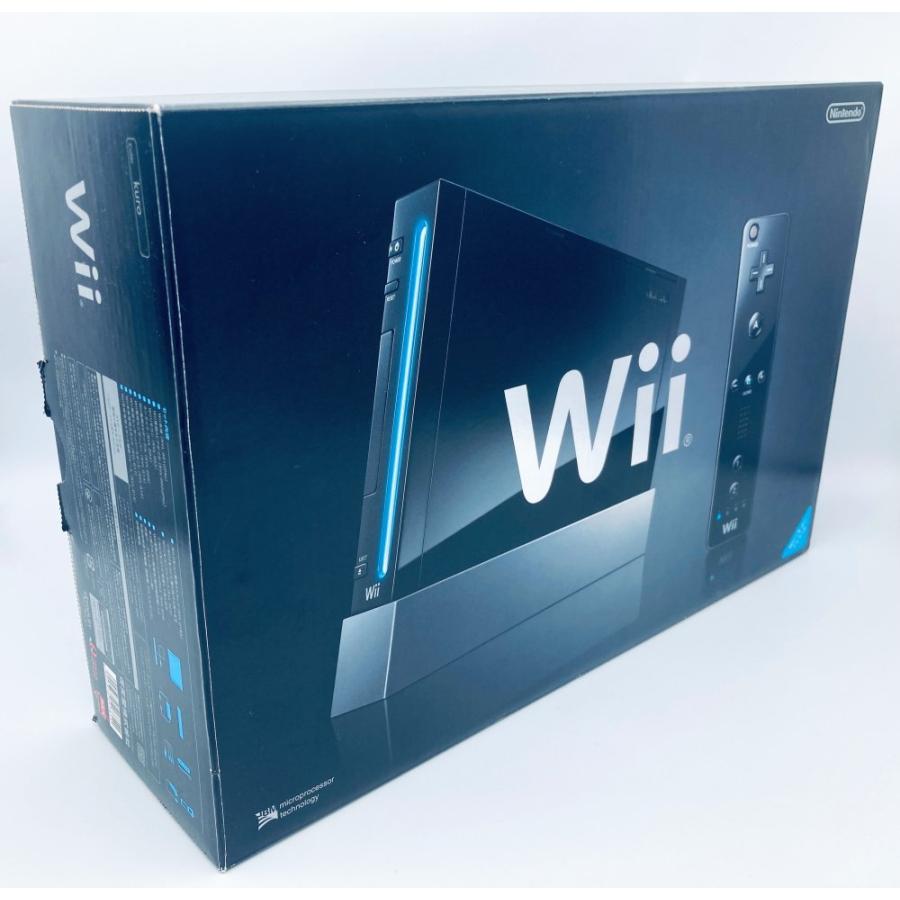 中古 動作確認済】 Wii本体 (クロ) (「Wiiリモコンジャケット」同梱