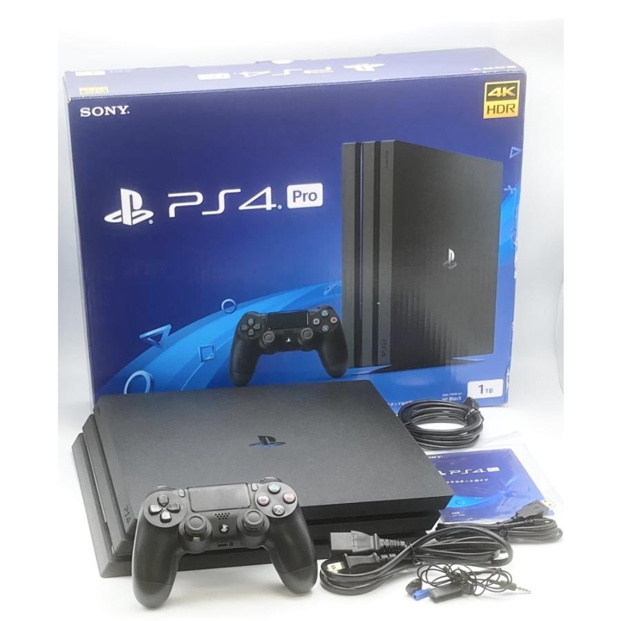 中古 動作確認済】 PlayStation 4 Pro ジェット・ブラック 1TB( CUH 