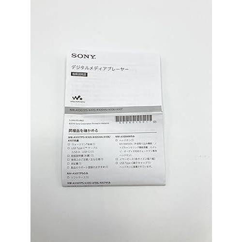 中古 動作確認済】 ソニー ウォークマン 16GB Aシリーズ NW-A105 MP3