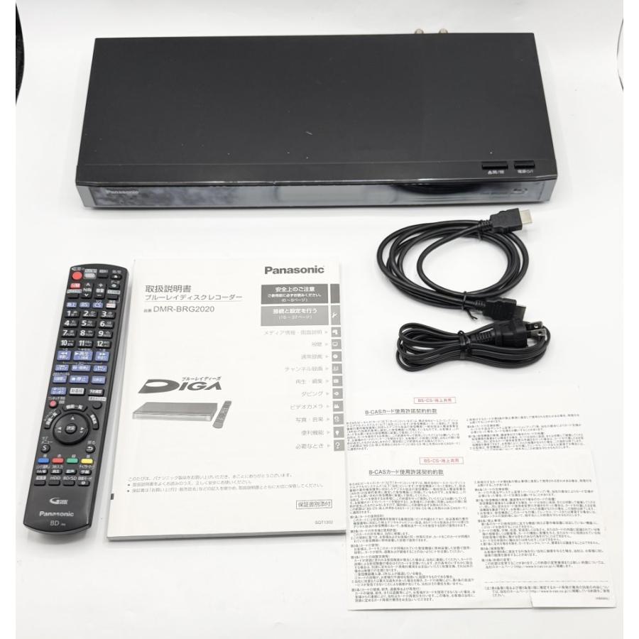 パナソニック 2TB 6チューナー ブルーレイレコーダー DMR-BRG2020 中古 動作確認済】 パナソニック 2TB 6チューナー ブルーレイ