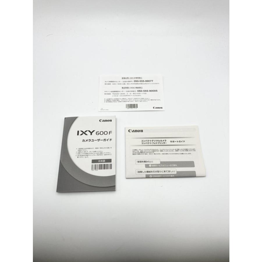中古 動作確認済】 Canon デジタルカメラ IXY600F ブラック IXY600F(BK