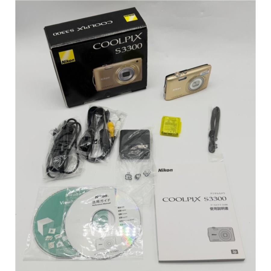 美品 Nikon COOLPIX S3300 デジカメ Gold ニコン 中古 動作確認済】 Nikon デジタルカメラ COOLPIX (クールピクス