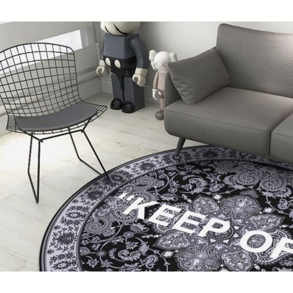 Paisley KEEP OFF Logo Round Rug ペイズリー柄 バンダナ柄 キープオフ