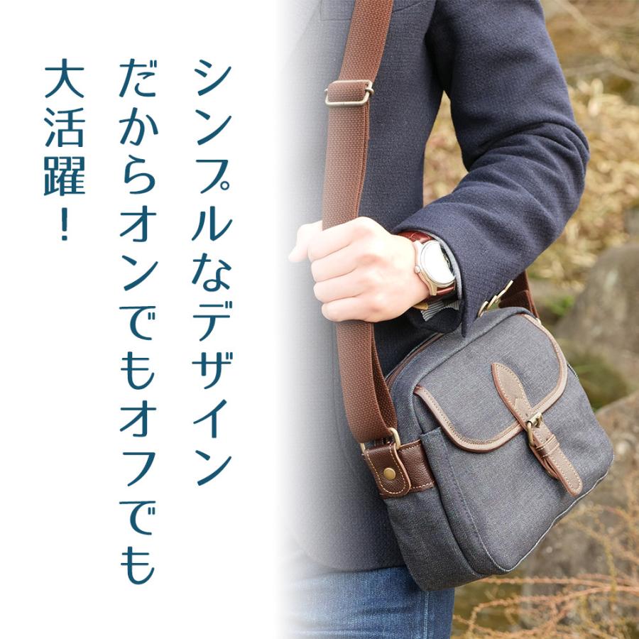 MASON PRINCE デニム　ショルダーバッグ　肩掛け　脇下バッグ 岡山デニム ショルダーバッグ スマホサコッシュ 児島デニム 倉敷産