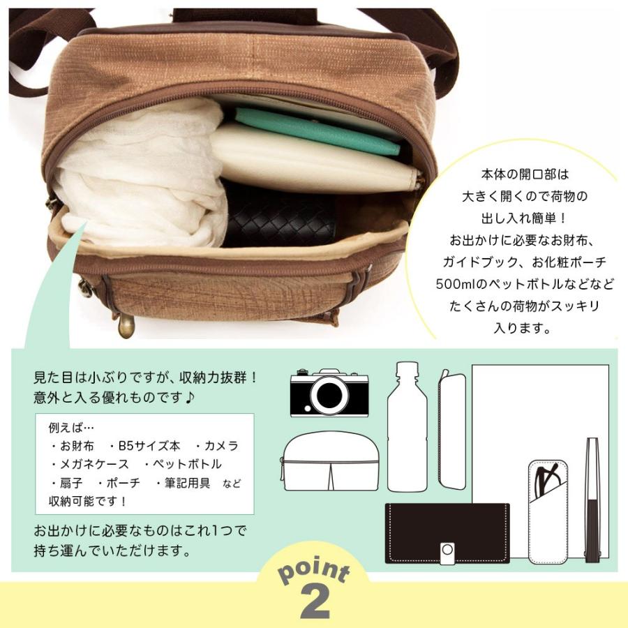 リュック レディース シニア 女性 40代 50代 60代 70代 80代 軽い 旅行バッグ 日本製 柿渋染め 達磨リュック 京都 クレアーレきき KS-169TWmの画像