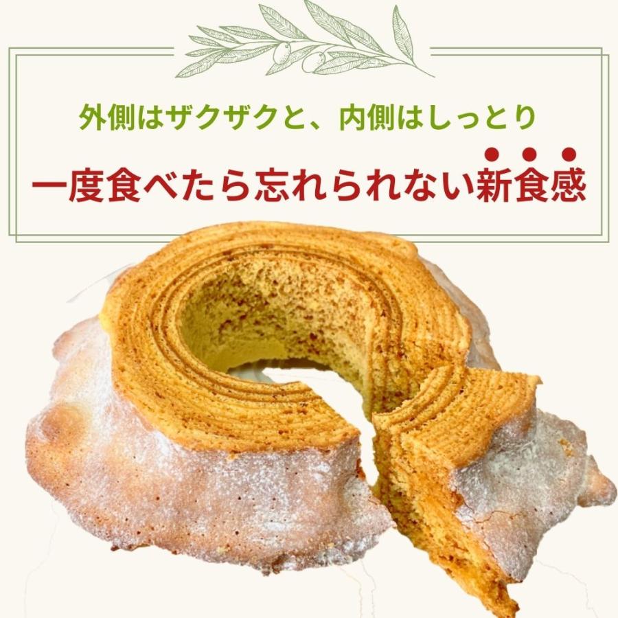 オリーブたまごのバウムクーヘン ギフト BOX入り ホール 静岡産オリーブを食べて育てた鶏の新鮮たまごを使用 バームクーヘン お礼 土産 | crea table | 05