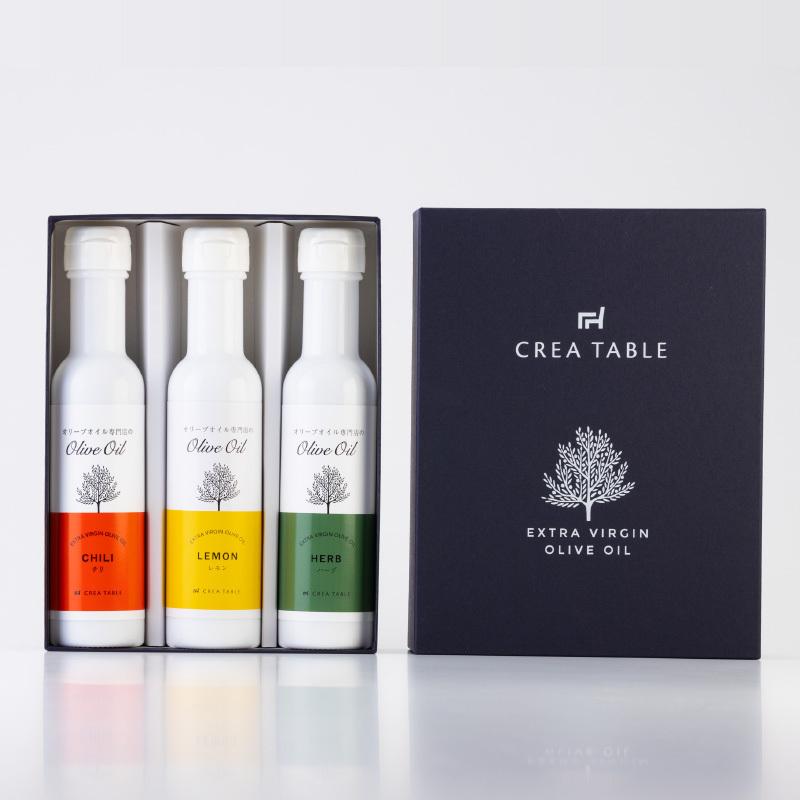 オリーブオイル ギフト おしゃれ フレーバーオリーブオイル 3種セット オリーブオイル ギフト 高級 詰め合わせ プレゼント 内祝い お返し Gf 032 オリーブオイル専門店 Crea Table 通販 Yahoo ショッピング