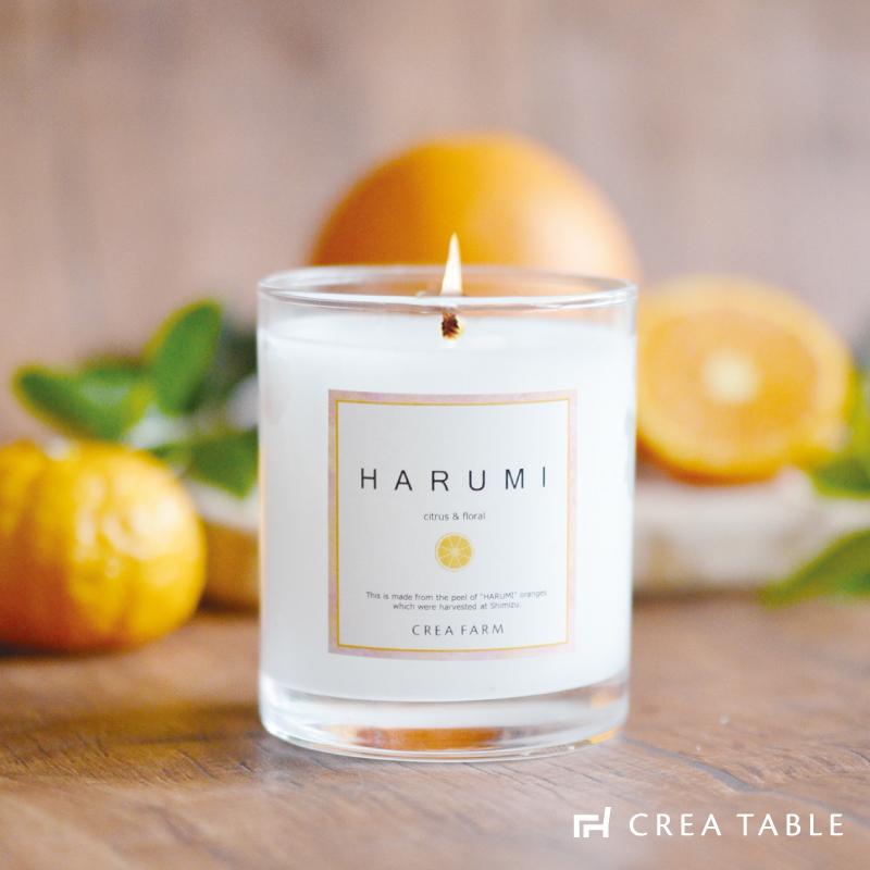 HARUMI はるみ アロマキャンドル 180g キャンドル アロマ ギフト 香り 静岡産 はるみ 使用 柑橘 シトラス フレグランス | 