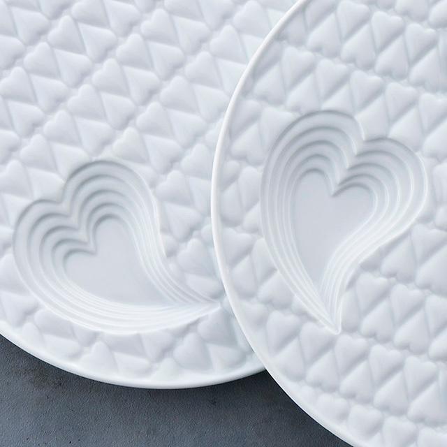 波佐見焼 ハートフル・キルティングプレート オリジナルBOX入り 食器 お皿 プレート 洋食器 白 ホワイト 日本製 国産 おしゃれ |  | 02