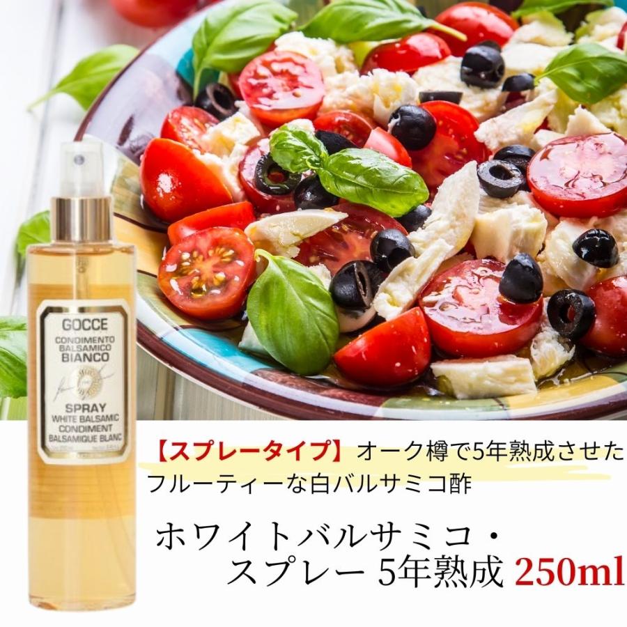 ホワイト バルサミコ スプレー 5年熟成 250ml 白 ゴッチェ イタリアーネ イタリア産 |  | 02