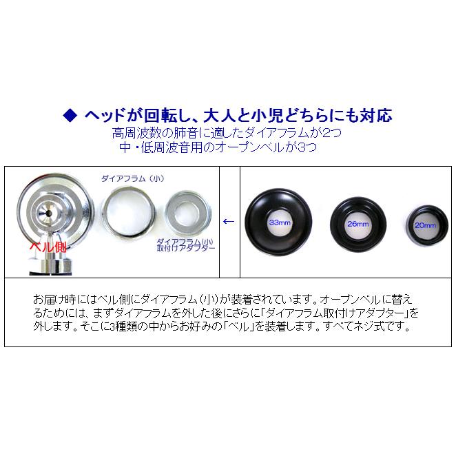 ケンツメディコ ラパポート聴診器 No.140：刻印無料（日本ケンツ
