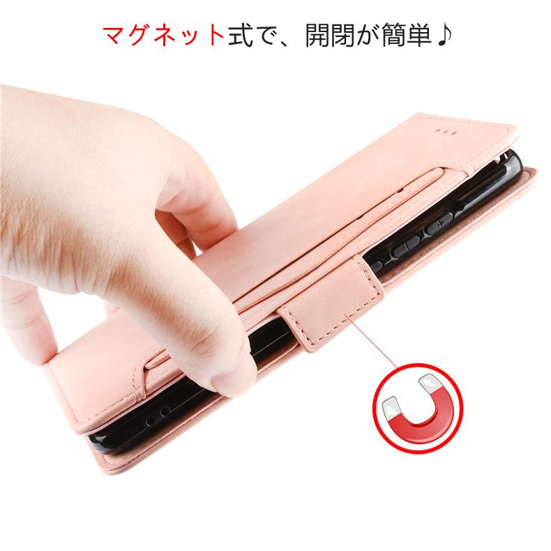 AQUOS sense4plus 手帳カバー付 AQUOS sense sense4 plus 専用レザーケース 手帳型 カード収納付き