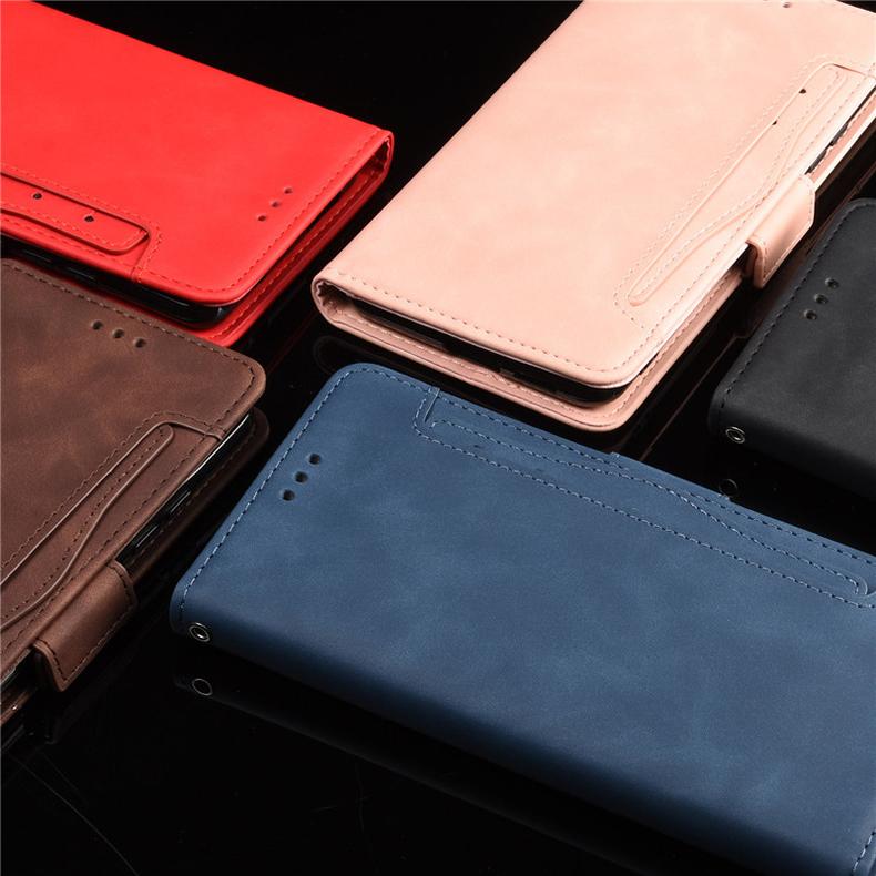 AQUOS sense sense4 plus 専用レザーケース 手帳型 カード収納付き