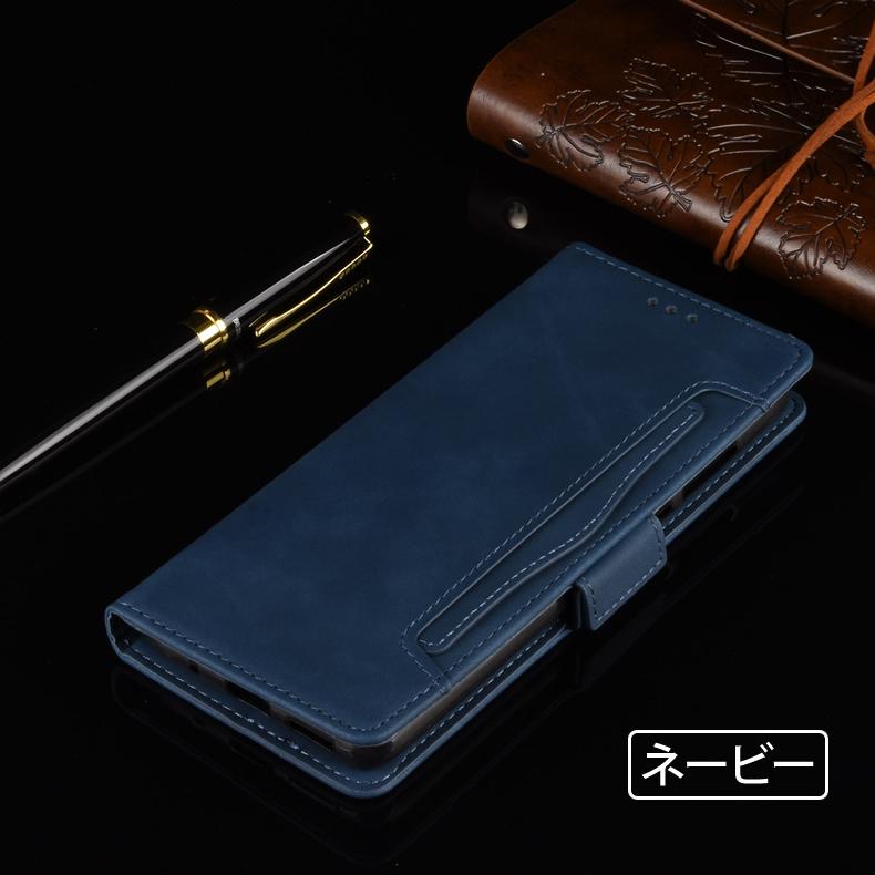 AQUOS sense sense6 専用レザーケース 手帳型 カード収納付き