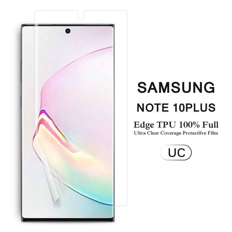 (送料無料) Samsung Galaxy Note 10+ 用液晶保護フィルム 全画面カバー TPU素材 (GalaxyNote10+ NTTドコモ SC-01M au SCV45 ケース Note10 Plus Case)｜create-discover