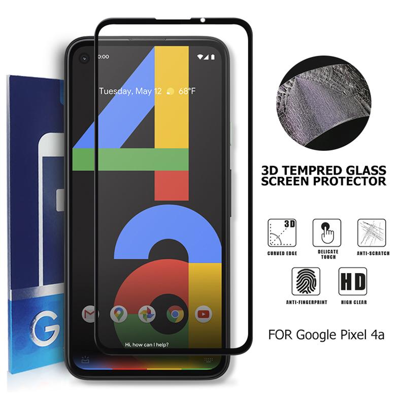 Google Pixel (送料無料) 4a 全画面カバー 液晶保護ガラスフィルム 3D