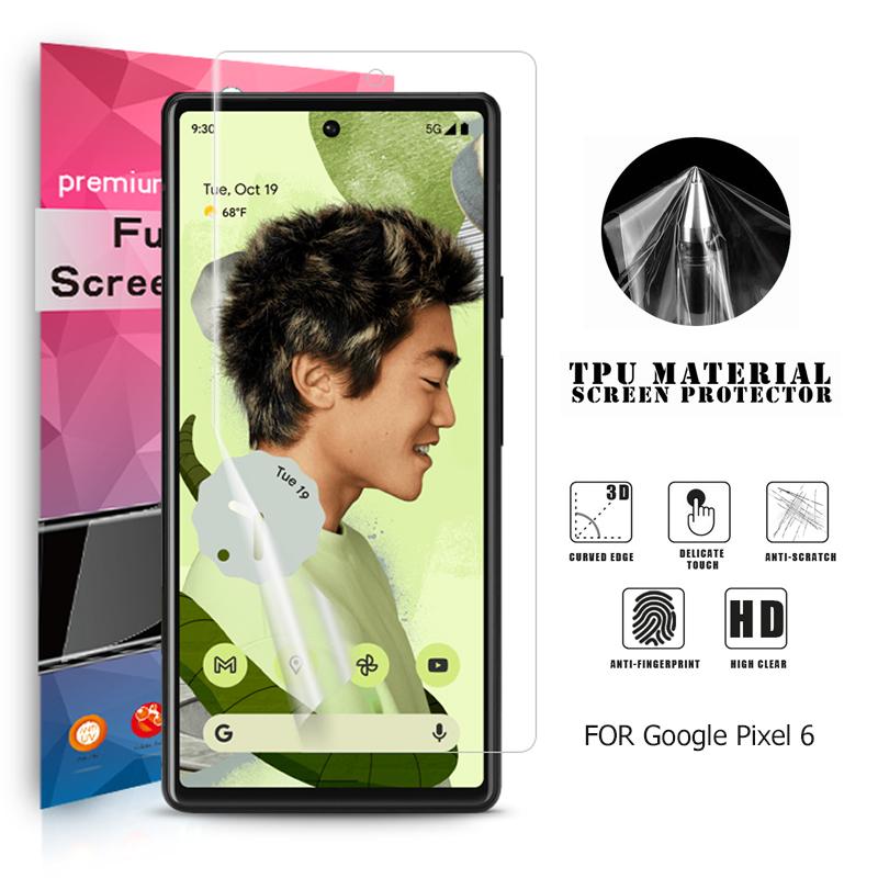 Google Pixel 6 用液晶保護フィルム 全画面カバー TPU素材