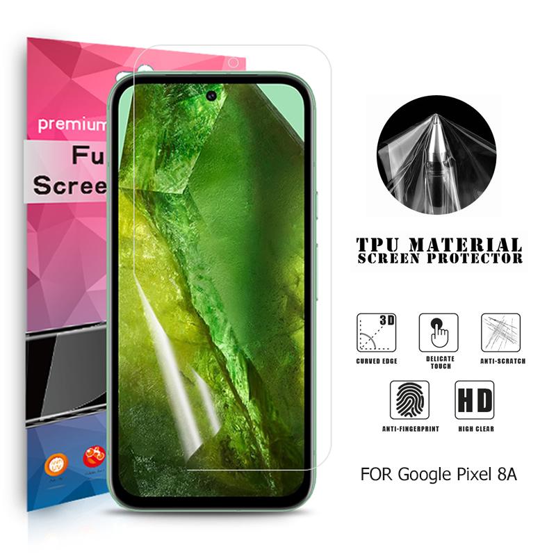 Google Pixel 8a 用液晶保護フィルム 全画面カバー TPU素材 