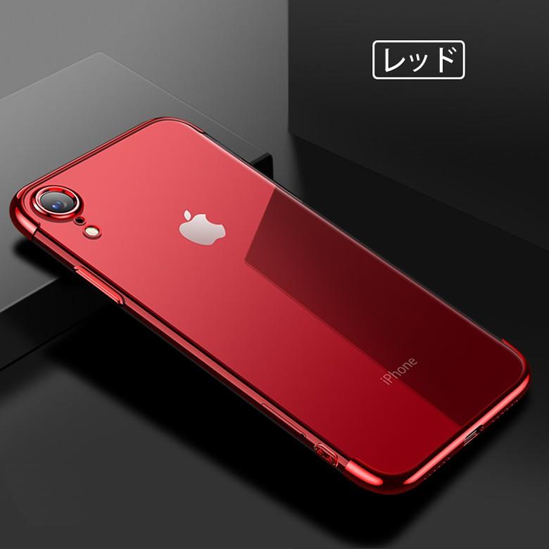 iPhone xr red 128GB 赤　本体　SIMフリー　カバーケース 送料無料) iPhone XR 裏面用ケース 高級 メッキ加工 TPU 全6色