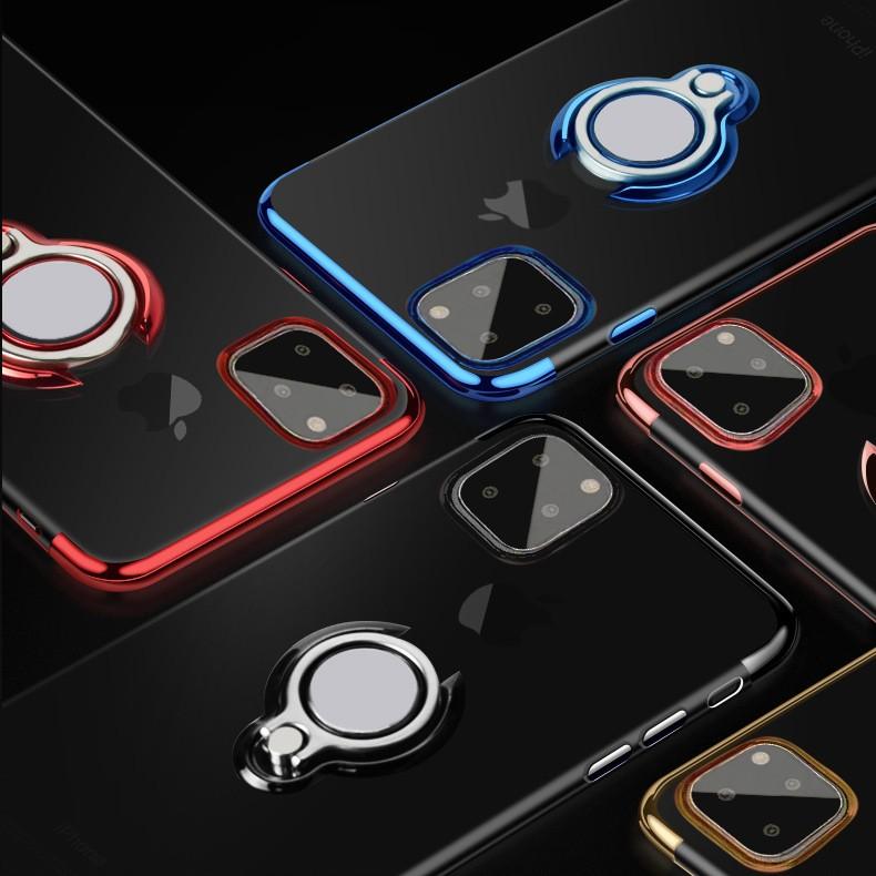 Iphone 11 裏面用ケース リングスタンド付き メッキ加工 Tpu 全5色 Iphone11 Simフリー 超薄型 Tpu素材 ソフトタイプ カバー Case Cover Iphone11 Plating Ring デジパーク 通販 Yahoo ショッピング