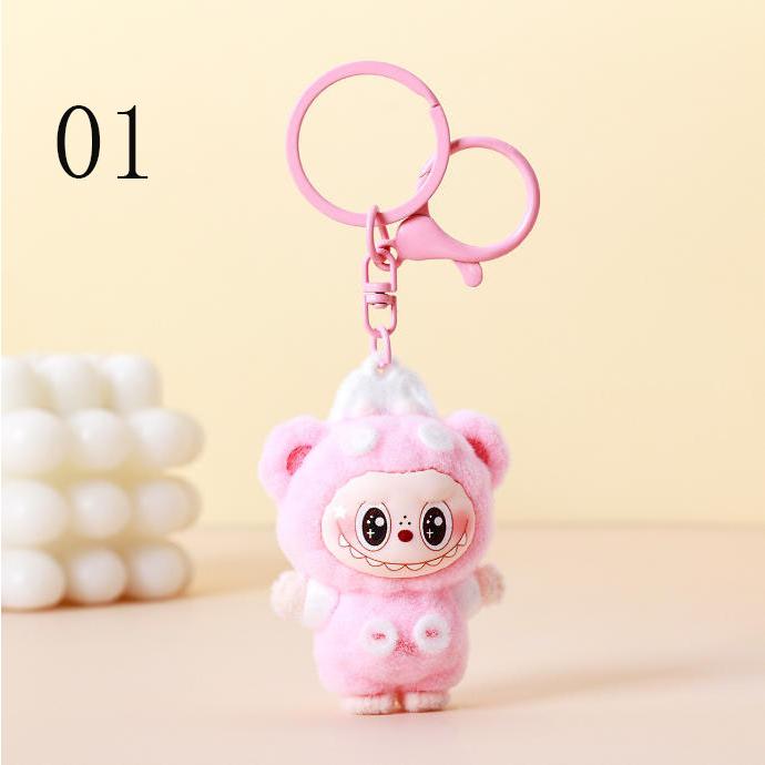 labubuラブブ キーホルダー ラバーキー キーリング キーチャーム