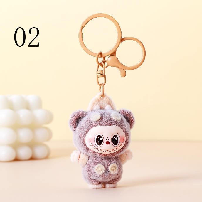 labubuラブブ キーホルダー ラバーキー キーリング キーチャーム