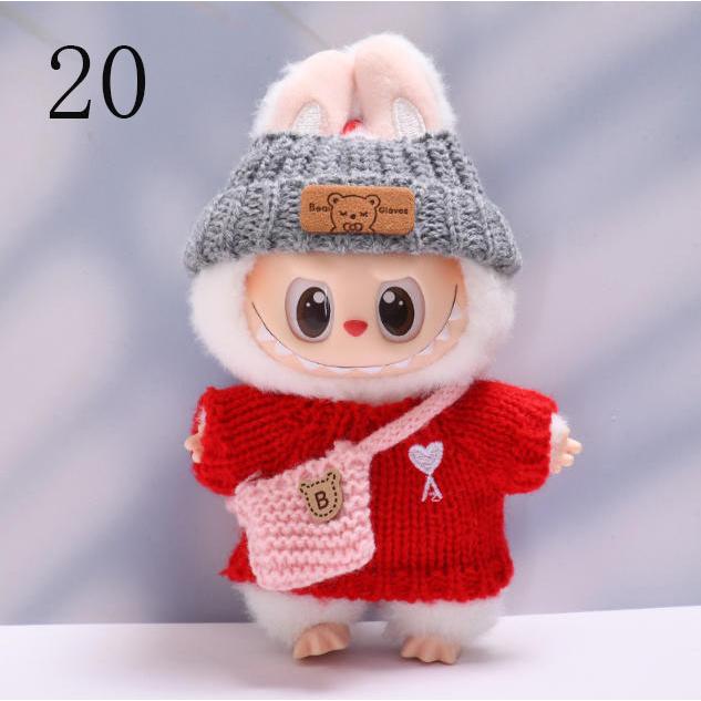 LABUBU ぬいぐるみセット 新品 20色 THE MONSTERS Exciting Macaron ぬいぐるみ用服 LABUBU