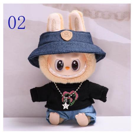 ラブブ Labubu Exciting Macaron ぬい服セット付き ぬい服 新品 13色 THE MONSTERS Exciting Macaron ぬいぐるみ用服 LABUBU