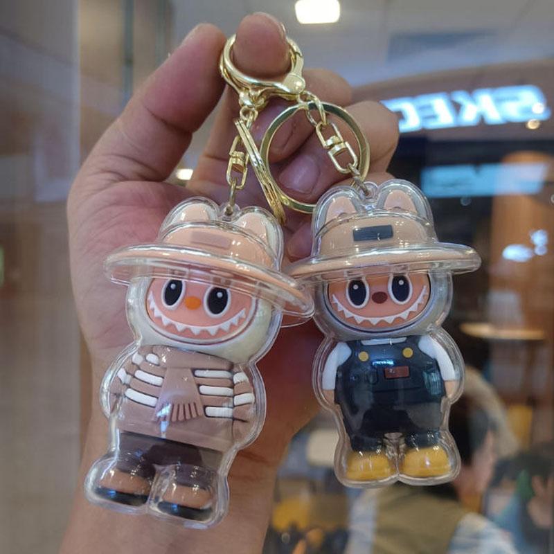 らぶぶ Labubu キーホルダー ブラン 大人気 可爱い ラブブ キーリング ラブブ キーリング(ブラウン) らぶぶ Labubu キーホルダー