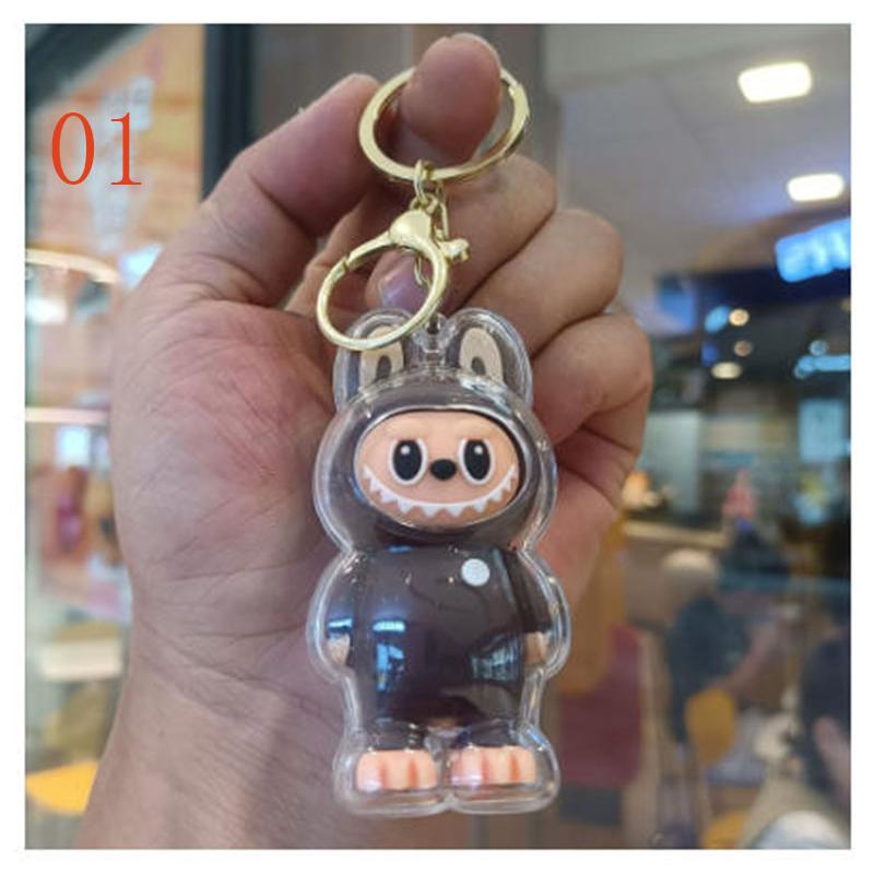 6色 2025新品 labubuラブブ キーホルダー ラバーキー キーリング キーチャーム バッグチャーム キャラクター チャーム 可愛い かわいい |  | 01