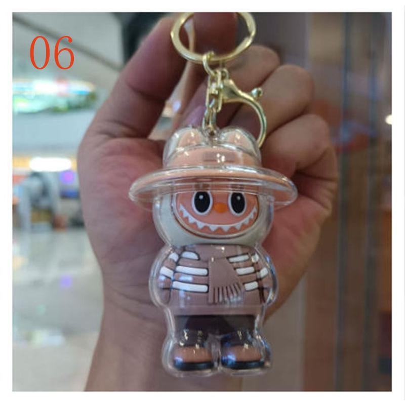 6色 2025新品 labubuラブブ キーホルダー ラバーキー キーリング