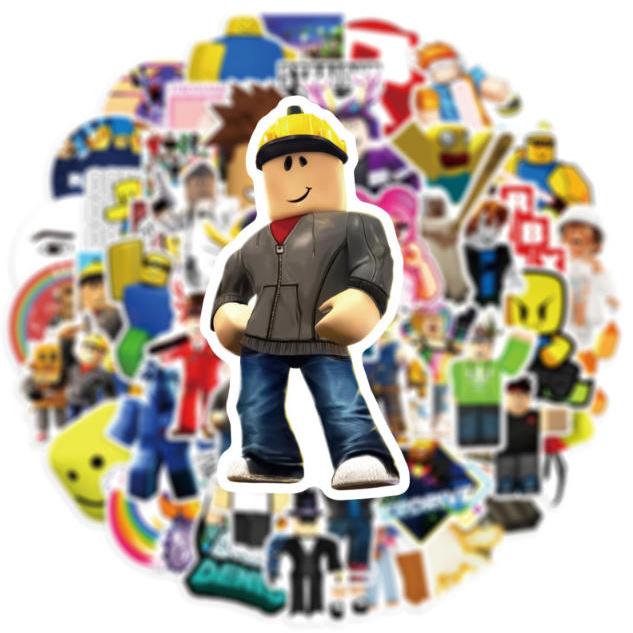 ROBLOX ステッカー2PCS 100枚入 防水シール Q版 アニメ キャラクター