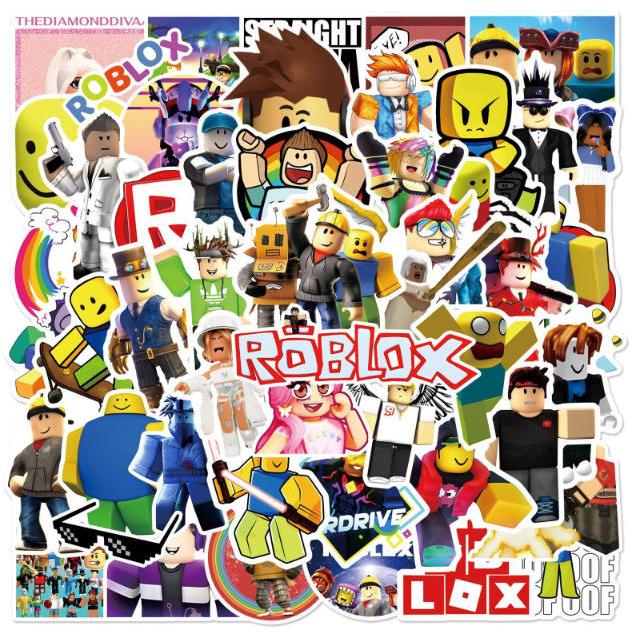 ROBLOX ステッカー2PCS 100枚入 防水シール Q版 アニメ キャラクター
