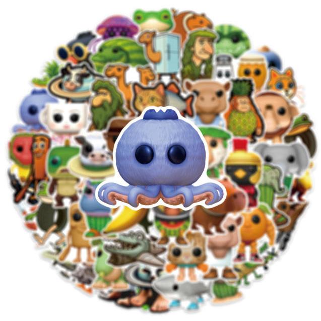 Tung Tung Tung Sahur ステッカー2PCS 100枚入 防水シール  Q版 アニメ キャラクター 周辺 萌えグッズ 手帳 シール 装飾品 かわいい 漫画 DIYステッカー 人気 |  | 01