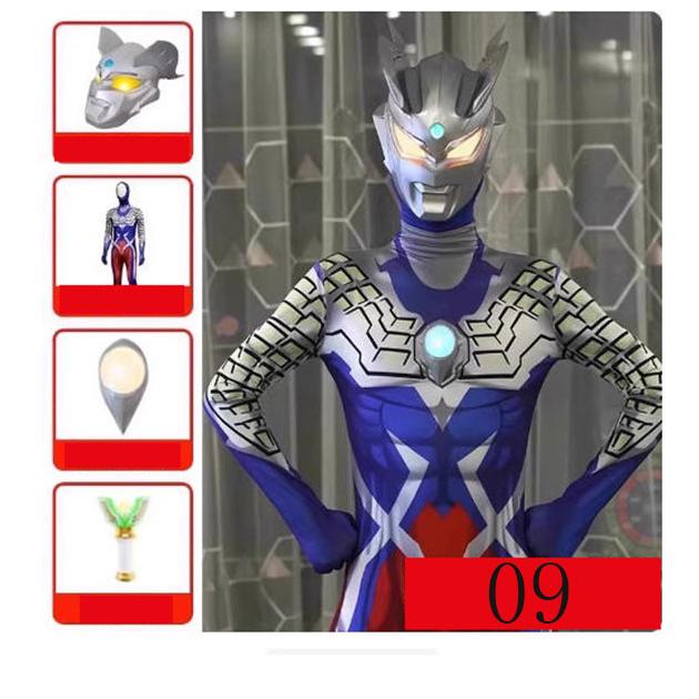 2025 新品 2色 ウルトラマンティガ風全身タイツコスプレ衣装子供成人 キッズ 大人ハロウィンコスチュームパーティー仮装演出道具Halloween特集 |  | 09